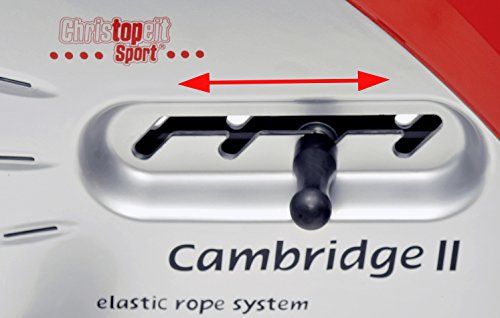 Christopeit Rudergerät Cambridge II, silber rot, 173 x 44 x 53 - 7