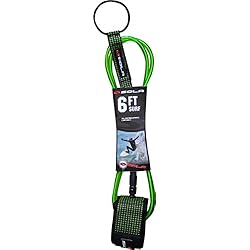 SOLA Leash de Surf - Vert, 1,8 m, 7 mm