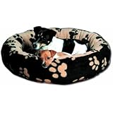 Trixie 37682 Sammy Kuschelbett, ø 70 cm, schwarz/beige