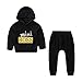 Produktbild Yanhoo-Kinder Bekleidungsset,Unisex Baby 2 Stück Langarm Mini boss Alphabet Print Kapuzenpullover Sweatshirt Top + Baumwolle Lange Hosen Set Herbst Winter Kleidung Set