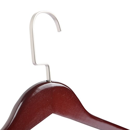 LOHAS Home 6er-Pack Kleiderbügel aus Holz von dem Guger Baum, extra breiten Schulter Anzug Kleiderbügel, Holz Kleiderbügel für Mantel und Hose, Retro-Finish - 6