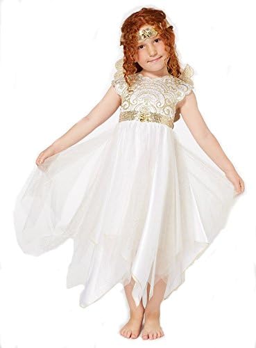 Christmas Nativity Angel fancy dress Girls Costume age 3-4 years, with detachable Golden Wings and Gold Star Headband. Made for the TU @ Christmas Collection