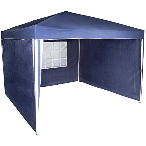 Charles Bentley Garden Blue Gazebo Additional Replacement Exchangeable Side Walls Panel - 3 Pieces