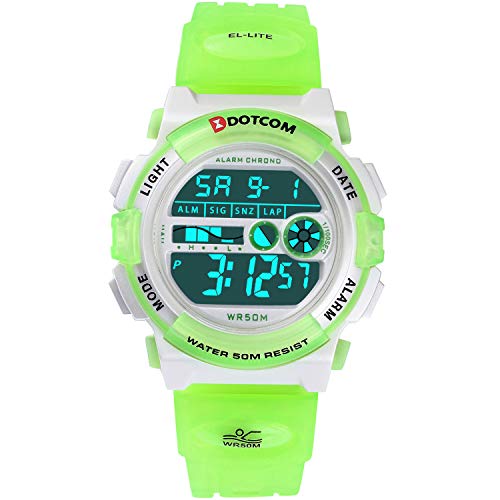 Orologio digitale verde