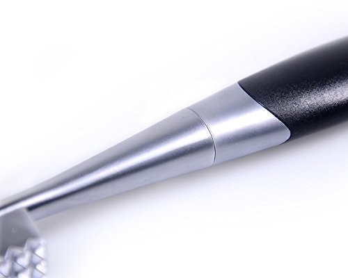 jc-saver Praktische Fleischklopfer Hammer für Steak, Huhn, Fisch, Schwein, Good Grips, Double Side, Heavyweight Metall Klopfstein Mallet, 21,6 cm Küche Werkzeug - 4