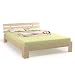 Produktbild Doppelbett Holz 180x200 cm Massivholz Bett Bettgestell inkl. Lattenrost und 7 Zonen 90x200 Matratzen H3 (Natur 180x200)