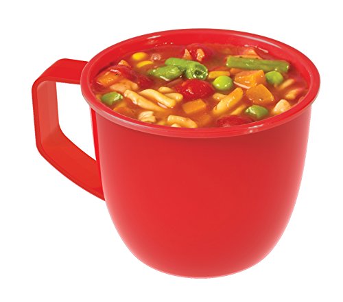 Sistema SI1141 Suppentasse „Microwave“ 900 ml, Kunststoff, rot, 13 x 13 x 12.5 cm - 2