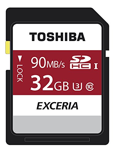 Toshiba Exceria Pro N302 SDHC 32GB UHS-I U3 Speicherkarte (bis zu 90MB/Sek. lesen)