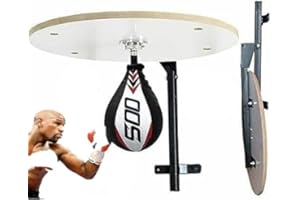 SOO Heavy Duty Speedball Platform, Speed bag stand Synthetic Leather Punching Bag Stand Wall Mounted Hanging Speedball Platform Fitness Boxing Training MMA Muay Thai Kit For Adults