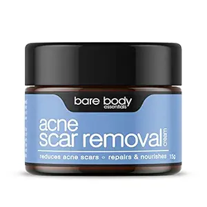 Bare Body Essentials Acne Scar Removal Cream, Acne scar & Pimple Removal, Spot Correcting, Anti Pigmentation, Anti Blemish, Skin Clearing With Cocoa butter & Vitamin E, 15gm