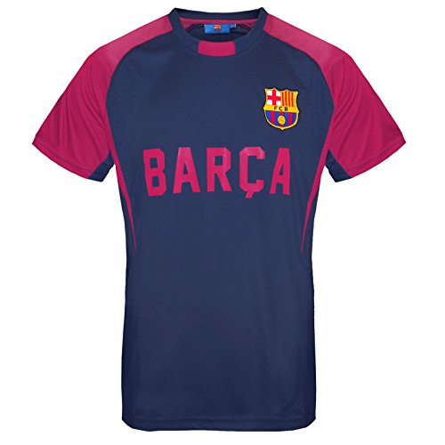 FC Barcelona - Camiseta oficial para entrenamiento - Para hombre - Poliéster - Azul marino - 3XL