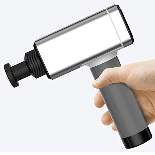 Preisvergleich Produktbild DMZH Elektrische Tief Muskelentspannung Muskelentspannungsgerät Professional Stumm Muskel Massager Pistole Handheld Perkussiv Vibration Therapie Muskelentspannung Tiefe Muskel Massagegerät,Silver