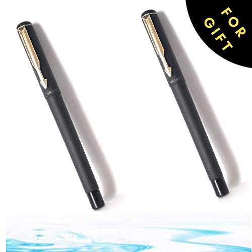 WALLPAY PRODUCTS Dazed Luoshi Golden and Black Roller Ball Ink Pen for Husband/Boss - Set of 2 roller ink pen ball pen expensive/pens ink roller Gift for DAD/BOSS