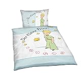 süße Kinderbettwäsche Kinder Bettwäsche Der kleine Prinz 100x135 Jungen Mädchen Wendebettwäsche Kinder-Bettwäsche hochwertige Baumwolle Reißverschluss