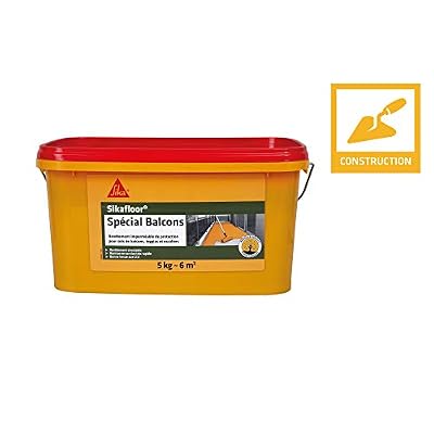 Sikafloor Special Balcons, Revêtement acrylique imperméable spécial balcon, 5kg, Gris (RAL7038)
