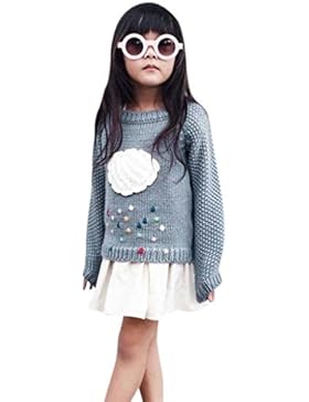 Mädchen Regen Tropfen Gestrickte Mädchen Regen Tropfen Gestrickte