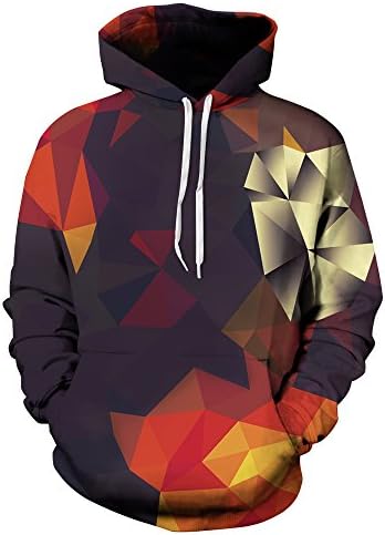 BUYIIT Men's Patterns Cool Printed Athletic Sweaters Fashion Hoodies Sweatshirts (Small/Medium, Color 123#1)