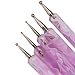Umiwe(TM) 2 Way Dotting Pen Marbleizing Tool Nail Art Paint (Purple,Set of 5) With Umiwe Accessory