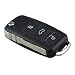 Produktbild Professional 3 Buttons Folding Design Car Remote Flip Key Shell Case Fob Suitable for VW Passat Polo Golf Touran Bora