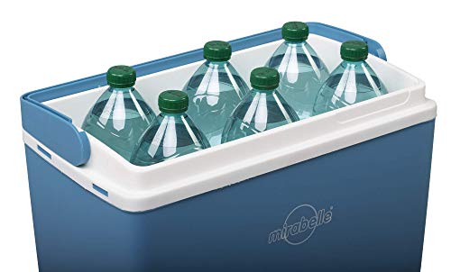 EZetil Mirabelle E24 Thermoelektrische Kühlbox ideal für Outdoor Aktivitäten im Garten, Grillen Picknick 12V, Blau/Weiß - 2