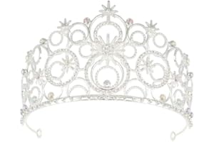 Xanthelle Krone, Tiara Krone Damen Als Diadem Silber Prinzessin Krone Für Geburtstag Hochzeit
