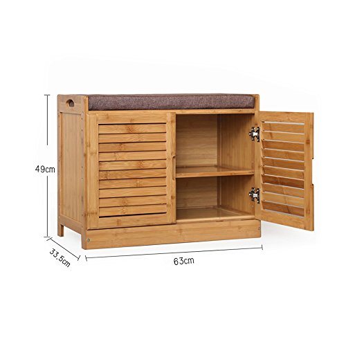 Shoe Rack Ynn Wooden Shoe Cabinet Tier Bamboo Solid Desertcart