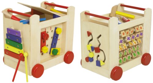 BEEBOO Spiel- und Lauflernwagen ab 10 Monaten, L 37 x B 27 x H 35 cm