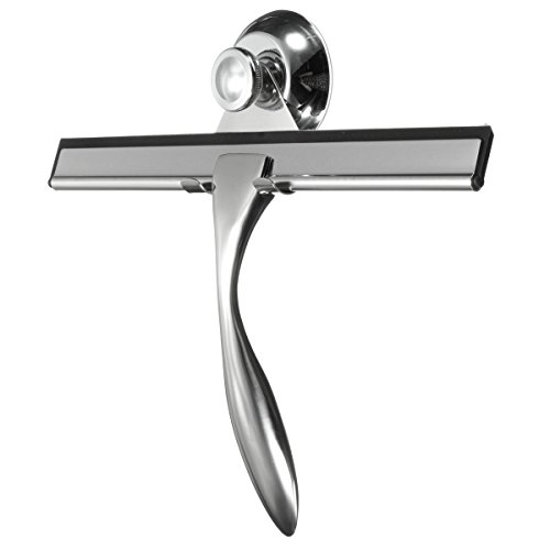 Edelstahl Duschabzieher, Fensterwischer, Handheld Fenster Dusche Scheibenwischer mit Halter, Glas Reiniger Abzieher für geflieste Flächen, Spiegel, Dusche Tür Typ B