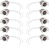 10er PACK - Massiver Einbauspot aus mit versenktem G4-Sockel aus Metall-Druckguss in eisengebürstet. Kombinieren Sie den Einbauspot mit G4 Halogen- oder LED Leuchtmitteln - der vertiefte G4 Sockel sorgt dafür, dass das Leuchtmittel weniger aus dem Rahmen herausragt