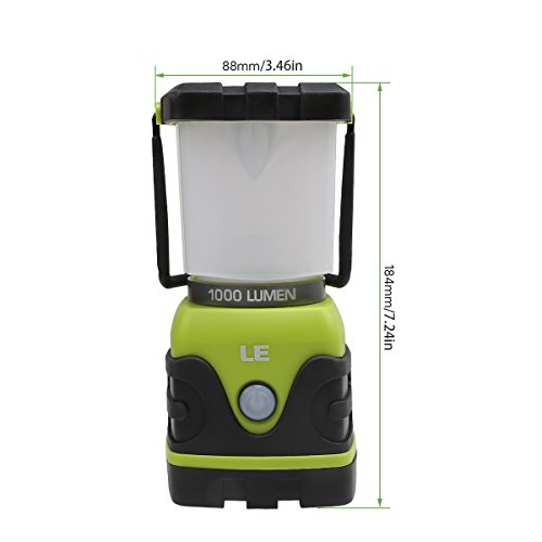 LE 1000lm Campinglampe 3 Helligkeiten dimmbar IPX4 wasserdicht Laterne Außenleuchte für Stromausfällen Wandern Camping Notfall Ausfälle Gartenlaterne LED Notfallleuchte - 4