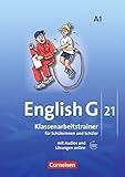 Image de English G 21 - Ausgabe A / Band 1: 5. Schuljahr - Klassenarbeitstrainer mit Lösungen und Audio-Mate