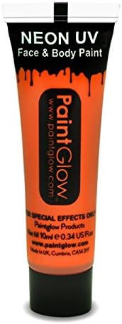 Orange UV Neon Body & Face Paint 10ml Parties, Festivals Nights Out