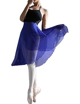 HOEREV Erwachsene schiere Wrap Skirt Ballett Rock Ballett Tanz Dancewear
