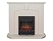Price comparison product image Adam Abbey Stone Effect Fireplace Suite with Black Blenheim Electric Fire, 2000 Watt