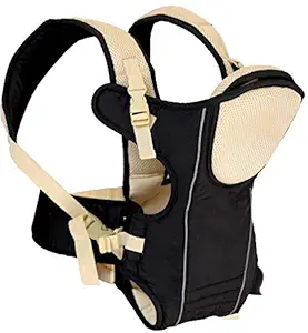 Honey Boo 3 in 1 Baby Carry Bag Backpack Sling Back Position- Front Position Carrier (Black Cream)