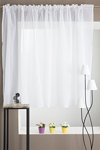 Gardine Extra Breit Mit Kräuselband 300 X 160 300 X 160 Weiß