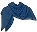 Produktbild Halstuch blau Baumwolle 100x100 cm einfarbig Tuch uni jeansblau Schultertuch Kopftuch Accessoire