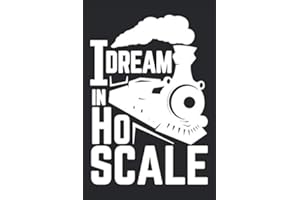 I Dream In H0 Scale: gepunktetes Notizbuch - perfekt für Modellbahn Fans und Zug-Begeisterte - Toll für Liebhaber von Dampf-Lokomotiven
