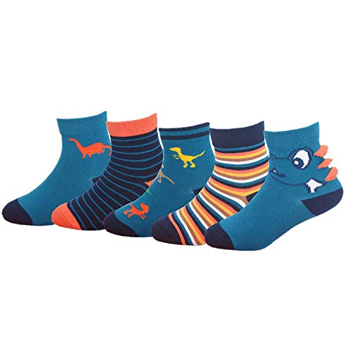 LifeWheel Chaussettes Bébé Garçons Filles Étudiant Dessin animé Coton Respirant Décontractée Robe Milieu Veau Chaussettes 1-12 Ans (5 ou 15 Paires)