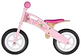 BIKESTAR® Premium Kinderlaufrad für kleine Abenteurer ab 2 Jahren ★ 10er Natur Holz Edition ★ Flamingo Pink - 2