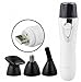 Produktbild Elektrische Epilierer Wet & Dry 4 In 1 Elektrorasierer Mini Epilierer Mit Nase Haarschneider Augenbrauen Messer Cutter Schmerzlos Lady Epilierer,Silver