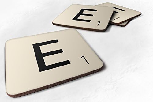 Letter "E" Scrabble Inspired Tile Letter Novelty Game Fun Gift Tea Coffee Cup Mug Coaster - iCaseCreative