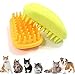 Produktbild QIANGGAO Pet Silikon Shampoo Pinsel, Anti-Rutsch-Gummi Hund Katze Pet Maus Pflege Dusche Bad Pinsel Massagekamm 2 Stücke, zufällige Farbe