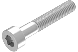 SECCARO vite a testa cilindrica M5 x 30 mm, acciaio inox V2A VA A2, DIN 912/ISO 4762, cava esagonale, filo parziale, 20 pezzi