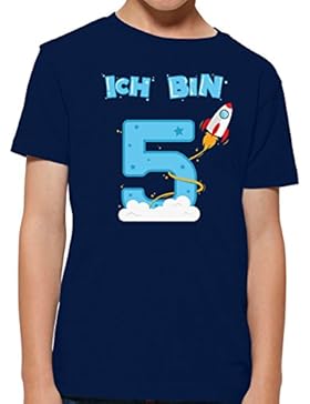 Shirtracer Ich bin schon 5 Geburtstag Rakete Jungen T-Shirt