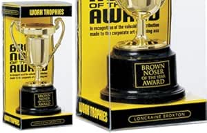 Brown Noser of the Year Award Trophy: Amazon.co.uk: Kitchen &amp; Home