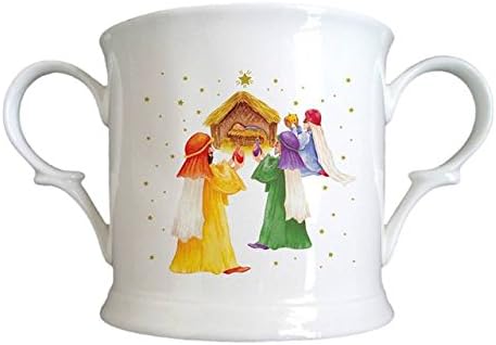 Nativity Scene Bone China Loving Cup - Personalised