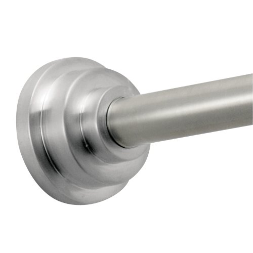 InterDesign 72280EU Astor Duschvorhang-Spannstange, Medium, 109 - 190 cm, Edelstahl Gebürstet