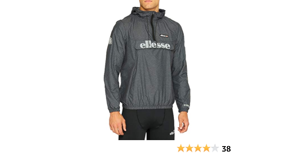 ellesse berto rain jacket black