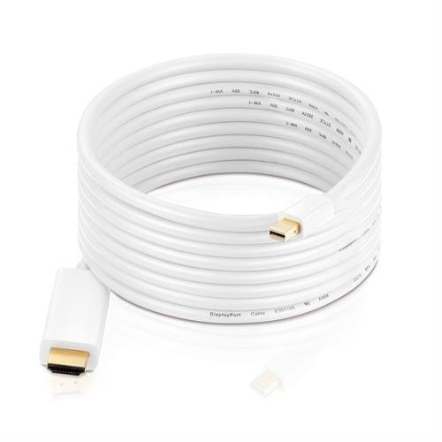 HDSupply X-DC050-010 DisplayPort auf HDMI Kabel , vergoldete Kontakte, 1,0m, weiß - 3